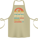 Pops Man Myth Legend Funny Fathers Day Cotton Apron 100% Organic Khaki
