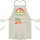 Pops Man Myth Legend Funny Fathers Day Cotton Apron 100% Organic Natural