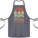 Pops Man Myth Legend Funny Fathers Day Cotton Apron 100% Organic Steel