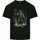 Poseidon Greek God of Water Mythology Kids T-Shirt Childrens Black