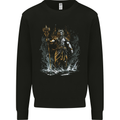 Poseidon Greek God of Water Mythology Mens Sweatshirt Jumper Black