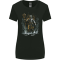 Poseidon Greek God of Water Mythology Womens Wider Cut T-Shirt Black