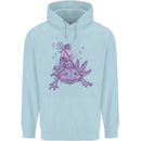 Poseidon Riding an Axaloti Childrens Kids Hoodie Light Blue