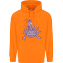 Poseidon Riding an Axaloti Childrens Kids Hoodie Orange