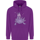 Poseidon Riding an Axaloti Childrens Kids Hoodie Purple