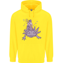 Poseidon Riding an Axaloti Childrens Kids Hoodie Yellow