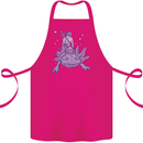 Poseidon Riding an Axaloti Cotton Apron 100% Organic Pink