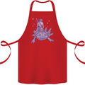 Poseidon Riding an Axaloti Cotton Apron 100% Organic Red