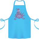 Poseidon Riding an Axaloti Cotton Apron 100% Organic Turquoise