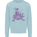 Poseidon Riding an Axaloti Kids Sweatshirt Jumper Light Blue