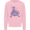 Poseidon Riding an Axaloti Kids Sweatshirt Jumper Light Pink