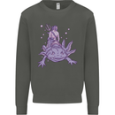 Poseidon Riding an Axaloti Kids Sweatshirt Jumper Storm Grey