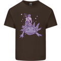 Poseidon Riding an Axaloti Kids T-Shirt Childrens Chocolate