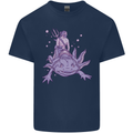 Poseidon Riding an Axaloti Kids T-Shirt Childrens Navy Blue