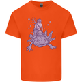 Poseidon Riding an Axaloti Kids T-Shirt Childrens Orange