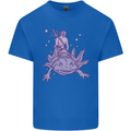 Poseidon Riding an Axaloti Kids T-Shirt Childrens Royal Blue