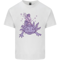 Poseidon Riding an Axaloti Kids T-Shirt Childrens White