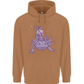 Poseidon Riding an Axaloti Mens 80% Cotton Hoodie Caramel Latte