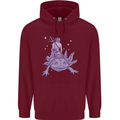Poseidon Riding an Axaloti Mens 80% Cotton Hoodie Maroon