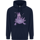 Poseidon Riding an Axaloti Mens 80% Cotton Hoodie Navy Blue