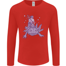 Poseidon Riding an Axaloti Mens Long Sleeve T-Shirt Red