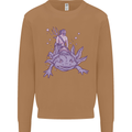 Poseidon Riding an Axaloti Mens Sweatshirt Jumper Caramel Latte
