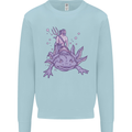 Poseidon Riding an Axaloti Mens Sweatshirt Jumper Light Blue