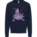 Poseidon Riding an Axaloti Mens Sweatshirt Jumper Navy Blue