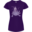 Poseidon Riding an Axaloti Womens Petite Cut T-Shirt Purple