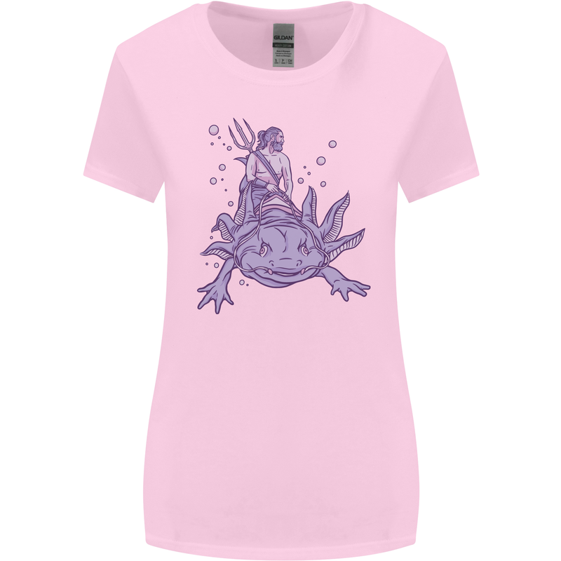 Poseidon Riding an Axaloti Womens Wider Cut T-Shirt Light Pink