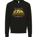 Possible With God Christianity Christian Mens Sweatshirt Jumper Black