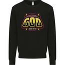 Possible With God Christianity Christian Mens Sweatshirt Jumper Black