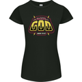 Possible With God Christianity Christian Womens Petite Cut T-Shirt Black