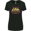 Possible With God Christianity Christian Womens Wider Cut T-Shirt Black
