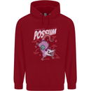 Possum Anatomy Childrens Kids Hoodie Red