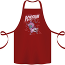 Possum Anatomy Cotton Apron 100% Organic Maroon