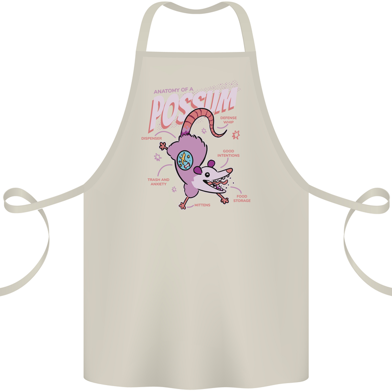 Possum Anatomy Cotton Apron 100% Organic Natural
