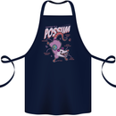 Possum Anatomy Cotton Apron 100% Organic Navy Blue