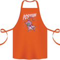 Possum Anatomy Cotton Apron 100% Organic Orange