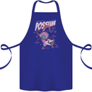 Possum Anatomy Cotton Apron 100% Organic Royal Blue