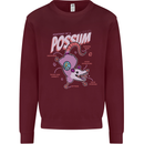 Possum Anatomy Kids Sweatshirt Jumper Maroon