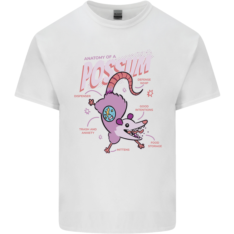 Possum Anatomy Kids T-Shirt Childrens White