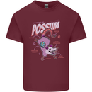 Possum Anatomy Mens Cotton T-Shirt Tee Top Maroon