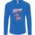 Possum Anatomy Mens Long Sleeve T-Shirt Royal Blue