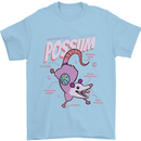 Possum Anatomy Mens T-Shirt 100% Cotton Light Blue