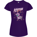 Possum Anatomy Womens Petite Cut T-Shirt Purple