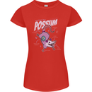 Possum Anatomy Womens Petite Cut T-Shirt Red