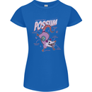 Possum Anatomy Womens Petite Cut T-Shirt Royal Blue