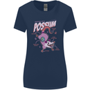 Possum Anatomy Womens Wider Cut T-Shirt Navy Blue