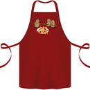Potato Murder Funny Food BBQ Chef Cotton Apron 100% Organic Maroon